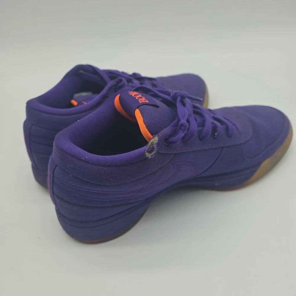 Nike Book 1 Men's Low Top Lace Up Athletic Sneaker Solid Purple Orange Size 10